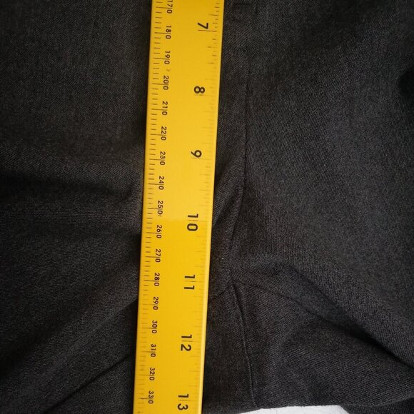 Lands' End Ladies Size 12 Charcoal Slight Flare Zipper & 2 Clasp Closure Pants - Picture 14 of 15